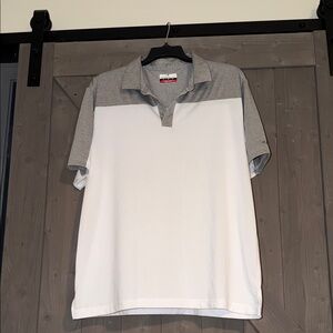 Grand Slam Gray and White Polo Shirt